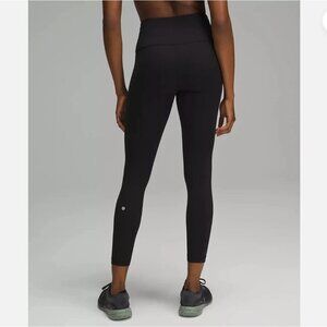 Lululemon Wunder Train High Rise Ribbed Tights 25" Back Size 12 $118